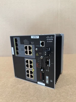 Cisco IE-4000-8T4G-E 12 Ports Network Switch - Image 1 of 4