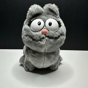 Vtg 1983 Dakin Garfield Friend Nermal Plush Stuffed Animal Gray Sitting Cat 7” - Picture 1 of 6