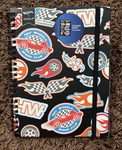 Hot Wheels x Yoobi Spiral Journal 80 Lined Sheets 6”x8” Includes Sticker Sheet - Picture 1 of 5
