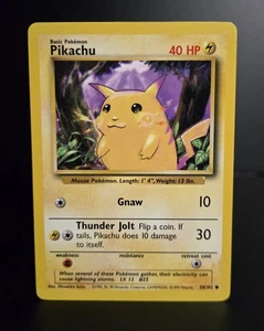 Pokémon TCG - PIKACHU - 58/102 - Unlimited - WOTC - Base Set (1999) - LP/NM - Picture 1 of 1