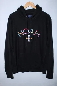 Noah Men's XL Black Multicolor Large Rainbow Logo Hoodie - Picture 1 of 10