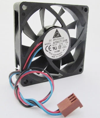 1pc DELTA AFB0712HB 70x70x15mm 70mm 7015 12V 0.33A CPU DC Cooling Fan 3wire - Image 1 of 3