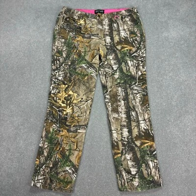 Realtree Hose Damen 38x32 braun Carpenter Camo Y2K Canvas Workwear Ladies - Bild 1 von 4