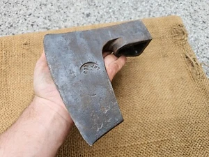 LARGE ANTIQUE AXE HEAD BEARDED VIKING HATCHET FELLING SPLITTING LOGGING VINTAGE - Picture 1 of 16