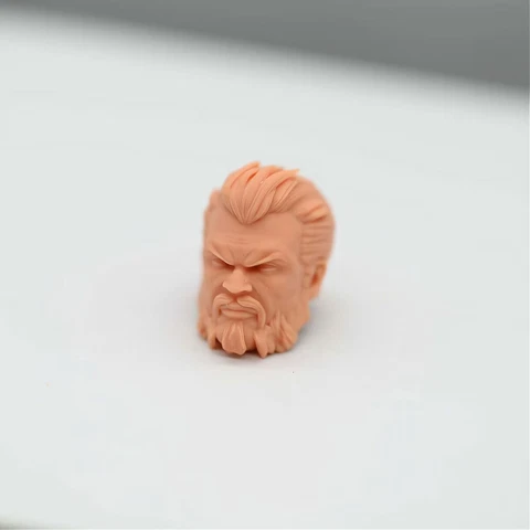 1/10 1/12 1/18 General Dru Zod A Head Sculpt Unpainted fit 6" Shf ML Mafex Mez 7 Cover