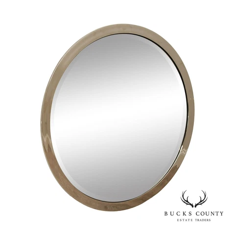 Kaizo Oto For DIA Postmodern Chrome Polished Round Wall Mirror Cover