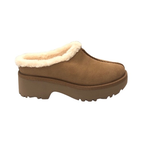 Scarpe UGG donna nuove altezze zoccoli comodi castagno scamosciato 1162510