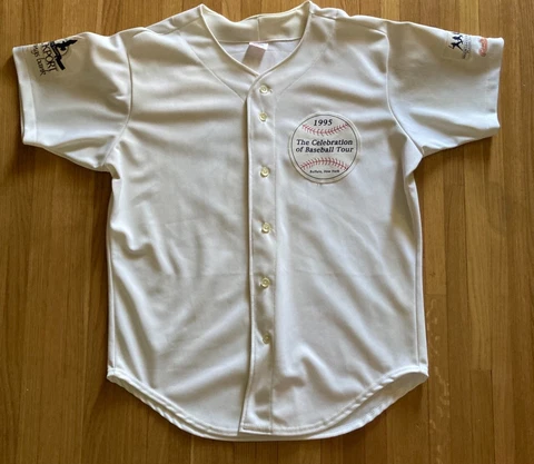 1995 Celebration of Baseball Old Timer's Game Jersey Buffalo Bisons Pilot Field Cover