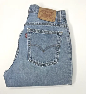 Vintage Levis 550 Jeans W30 L30 USA Made Blue Relaxed Stonewash Tapered Red Tab - Picture 1 of 18