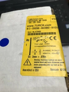 Turck BI2-CRS260-ADZ30X2-B1131/S34 Proximity Switch New in Sealed Box - Picture 1 of 1