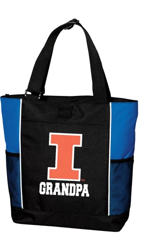 University of Illinois Grandpa Tote Bag A TOP Illini Grandpa GIFT! HIM or HER! Cover