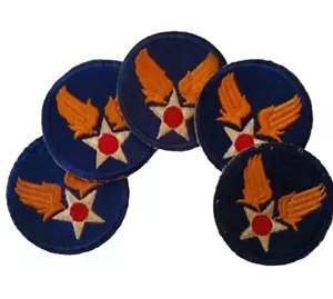 Lot 5 Patches US Air Force USAAF WW2 100% ORIGINAL - Foto 1 di 2