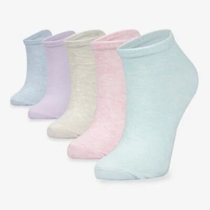 Sneaker Socken Damen Baumwolle Bunte Socken Pastell Farben Soft Sommer 5 Paar - Bild 1 von 5