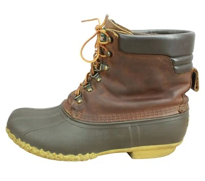 LL Bean Hombres Botas Bean 8" Goretex Cuero Marrón Aislado Talla 11 M Foto 1 de 4