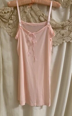 Shortie Montgomery Wards años 40 camisola talla 40 rosa pétalo "Beau Dura" Foto 1 de 4