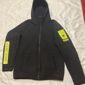 Dainese EAC Mens Black Size XL Full Zip Motorcycle Riding Hoodie Sweatshirt - Picture 1 of 15