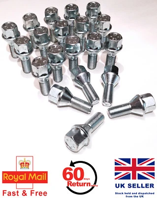 BMW 3 Series Saloon: E46 98 - 06 Car wheel bolts set of 20 - Image 1 of 3
