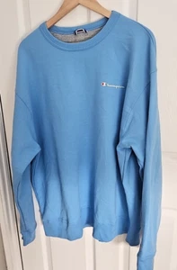 Champion Mens Light Blue Vintage Sweatshirt - Size XL - Picture 1 of 8