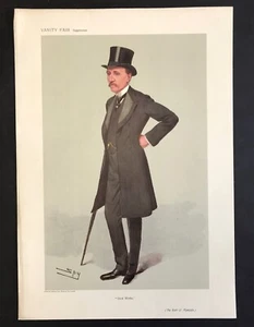 Earl of Plymouth Good Works Vanity Fair impresión original por Spy 1889 - Imagen 1 de 3