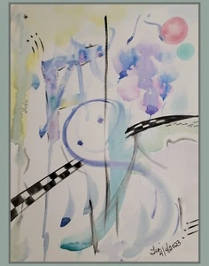 Print or Canvas -In the style of Wassily Wassilyevich Kandins - Original Art - Picture 1 of 1