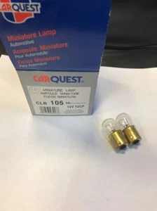 105 Carquest --12 VOLT--2 CLEAR--BULB -- LOT OF 2 . - Picture 1 of 4