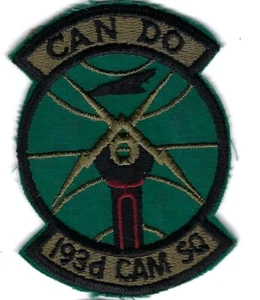 PATCH USAF 193RD CAM SQ PENNSYLVANIA AIR NATIONAL GUARD JT 19 - Bild 1 von 1