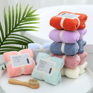 Washrag Face Towel 35*75cm Home Towels Coral Velvet Towel Comfort Soft Absorbent