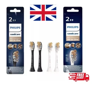 New 4Pcs Philips HX9092/11 Sonicare A3 Premium All-in-One Replacement Brush UK - Picture 1 of 18