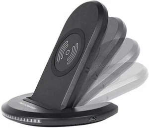 15W Fast Wireless Charger Folding Stand 2-Coils Charging Pad Slim - Picture 1 of 5