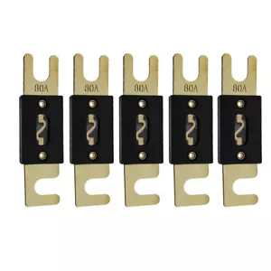 Inline ANL 80 AMP 80A ANL Elektroschutz Sicherung Blattsicherung vergoldet - Bild 1 von 3