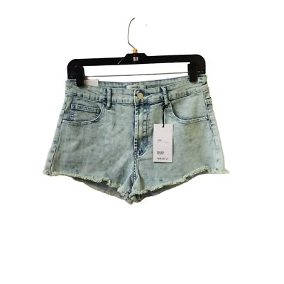 Pantalones cortos de jean Forever 21 verde menta lavado ácido talla 27 nuevos con etiquetas Foto 1 de 4