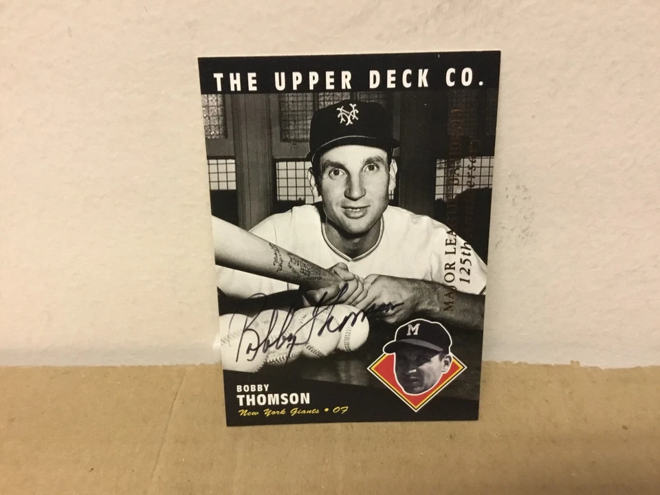Bobby Thomson Autographed Card - 1994 UD All Time Heroes 125th Baseball - Giants - Image 1 of 1