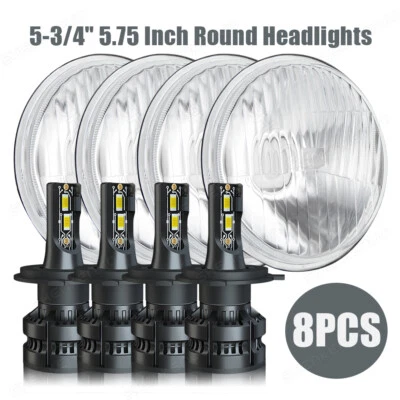 4x 5-3/4 5.75" Faro LED H4 Luces para BMW 325i 528i 535i 735i E30 Foto 1 de 4