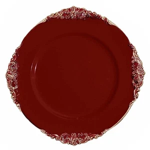 24 pcs 13" Round with Embossed Rim Charger Plates Wedding Table Top Decorations - Picture 1 of 153