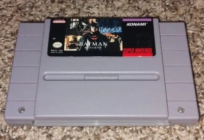 Batman Returns (Super Nintendo SNES, 1992) Cleaned Authentic Japan - Image 1 of 4