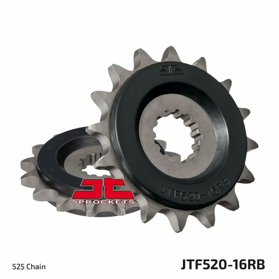 JT Sprockets Pignone a SILENZIATO 16 Denti con Passo 525 GOMMATO JTF520.16RB - Immagine 1 di 1