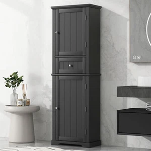 Tall Bathroom Storage Cabinet, Freestanding Storage Cabinet with Drawer - Picture 1 of 6
