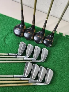 Vintage Golfcraft Set Mangrum Glass Shaft 1-4 Woods / 2-9 Irons Matching Shafts - Picture 1 of 24