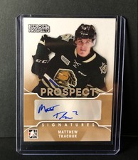 2015-16 In The Game Heroes & Prospects Matthew Tkachuk Rookie Auto PS-MT1