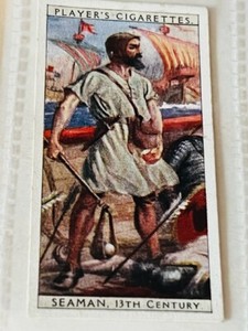 John Player Sons Tobacco Card Navy Military Naval Dress History Seaman 13th cent