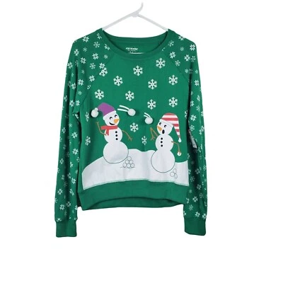Suéter Muñeco de Nieve Navidad Mujer Talla M Bola de Nieve Lucha Feo Divertido Nuevo con Etiquetas Joe Boxer Foto 1 de 4