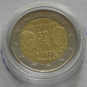 2 Euro 2013 Deutschland Sondermünze "50 Jahre Elysee-Vertrag" "D" (1) - Bild 1 von 1