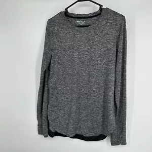 Athleta Camicia Donna Manica Lunga Grigio Taglia Media - Foto 1 di 6