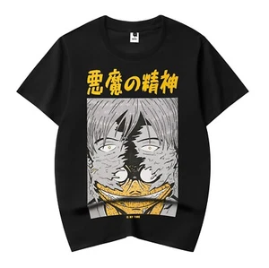 Niepce Herren Japanese Streetwear Tee Spirit of the Devil Grafik T-Shirt - Bild 1 von 32