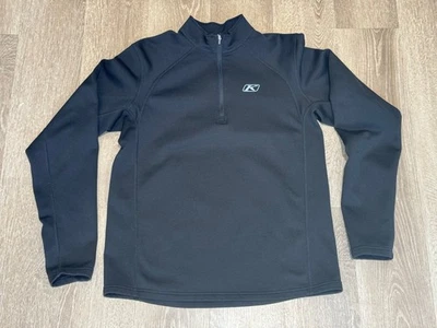 Pullover Klim Inferno 1/4 Cremallera Negro Talla Pequeña Capa Media Polar Moto de Nieve Moto Foto 1 de 4