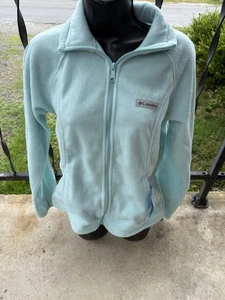 Columbia Damen Benton Springs Full Zip Fleecejacke Medium Hellblau Neu mit Etikett!! - Bild 1 von 8