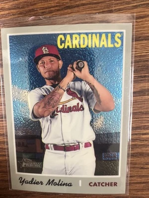 2019 Topps Heritage #THC-439 Yadier Molina Chrome #/999 - Image 1 of 2