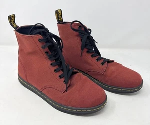 Dr. Martens AirWair ALFIE Canvas weinrot Stiefeletten Größe 9 Herren/10 Damen - Bild 1 von 7