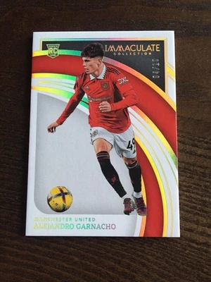 2022-23 Panini Immaculate Alejandro Garnacho Manchester Utd. Chelsea Gold /10 RC - Image 1 of 2
