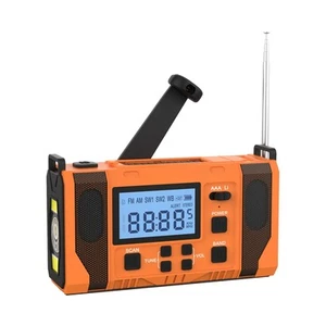 Emergency Weather Radio, 10000MAh Weather Alert Radio Solar Charging, Hand3306 - Foto 1 di 9